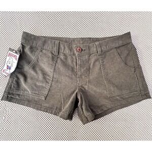 NEW Birdwell Beach Britches Corduroy Shorts Women Size 8 Olive Green Cargo Board